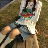 Wide-leg Denim Shorts Women's Summer Solid Color Knee-lengt Shorts High Waist Blue Loose Slim Casual Straight 5 Point Pants