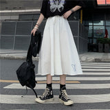 Jupes printemps/automne pour femmes, taille haute, style coréen, vintage foncé, à volants, coupe trapèze, collection étudiante 2022